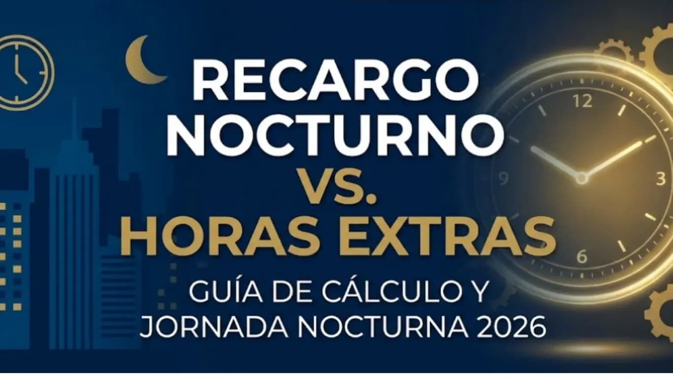 Recargo Nocturno vs. Horas Extras Ecuador 2026: Guía de Cálculo y Diferencias