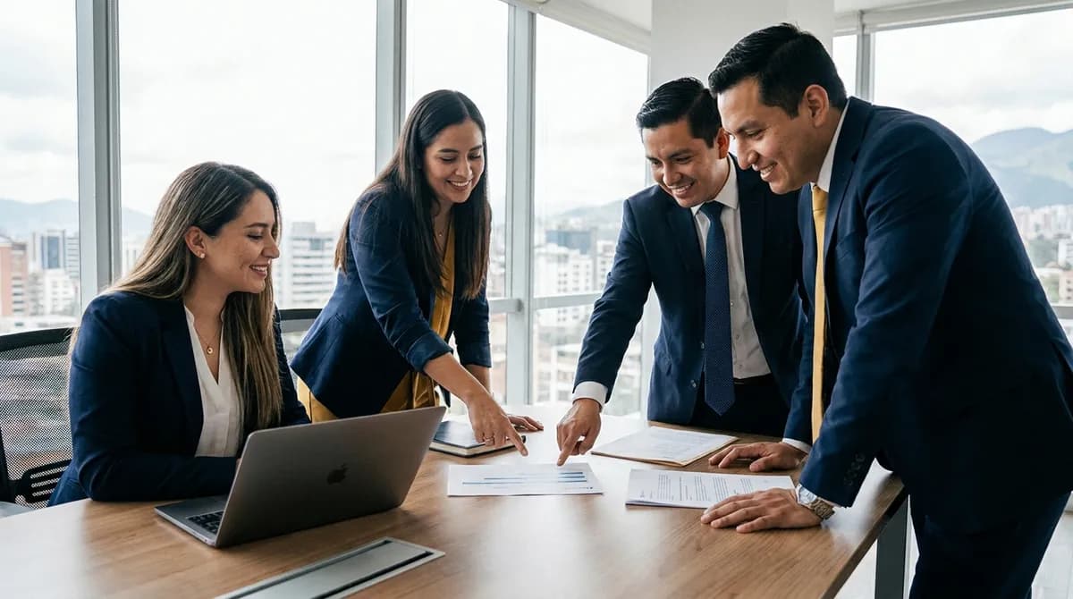 Equipo de recursos humanos gestionando el talento humano de una empresa en Ecuador
