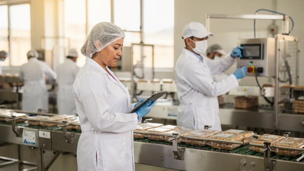 Concepto de Buenas Prácticas de Manufactura en una planta de alimentos