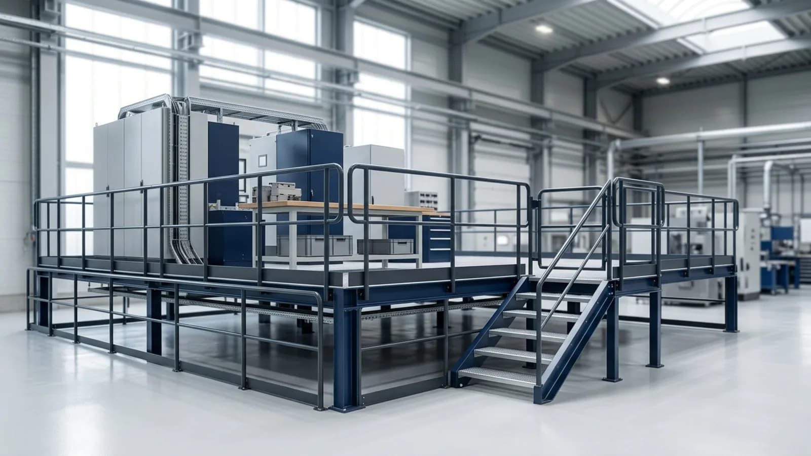 Plataforma industrial con barandillas y acceso controlado: trabajos de alto riesgo en Ecuador