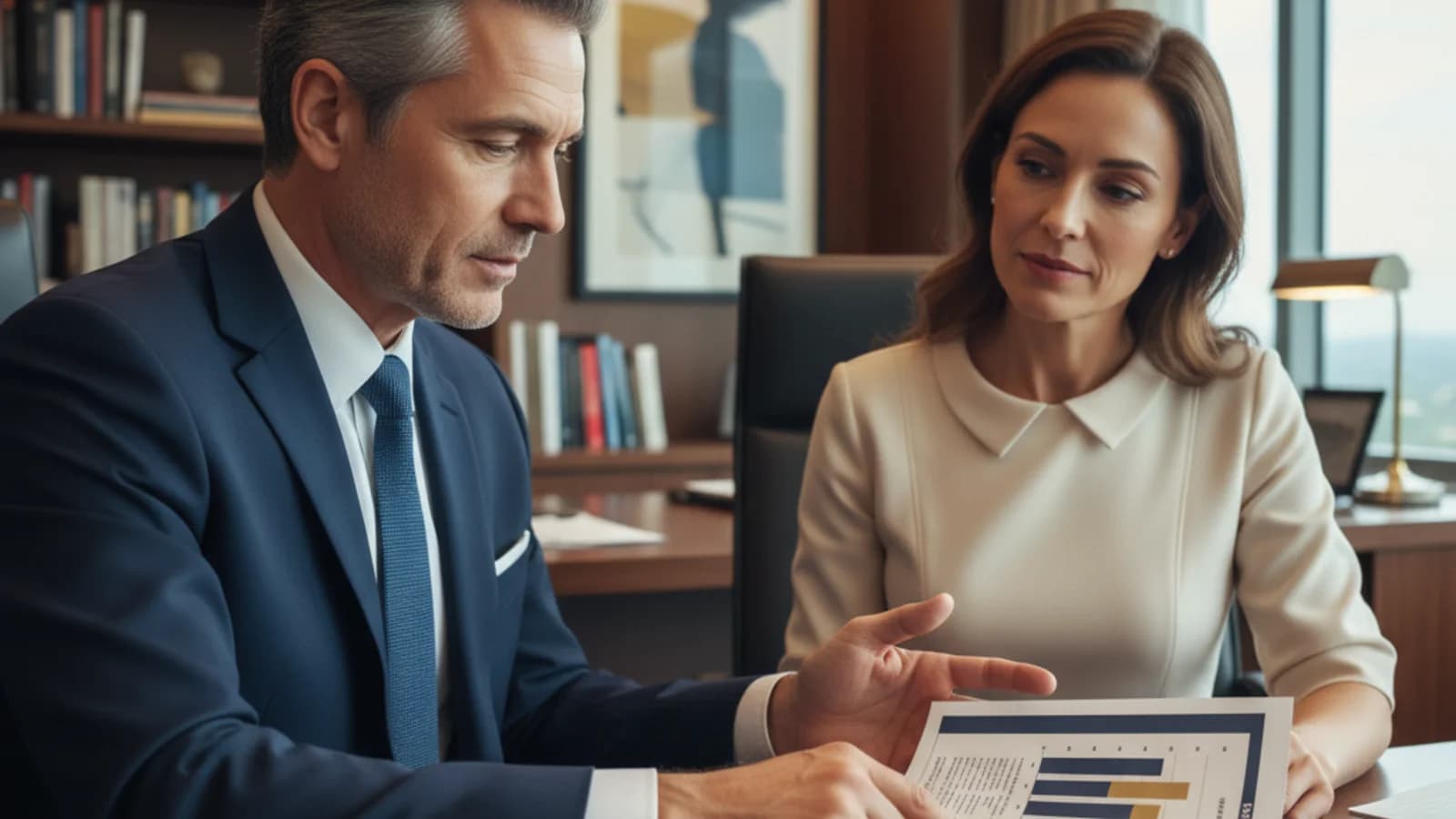 Diagnóstico de responsabilidad social empresarial contra la guía ISO 26000 sobre escritorio de oficina.