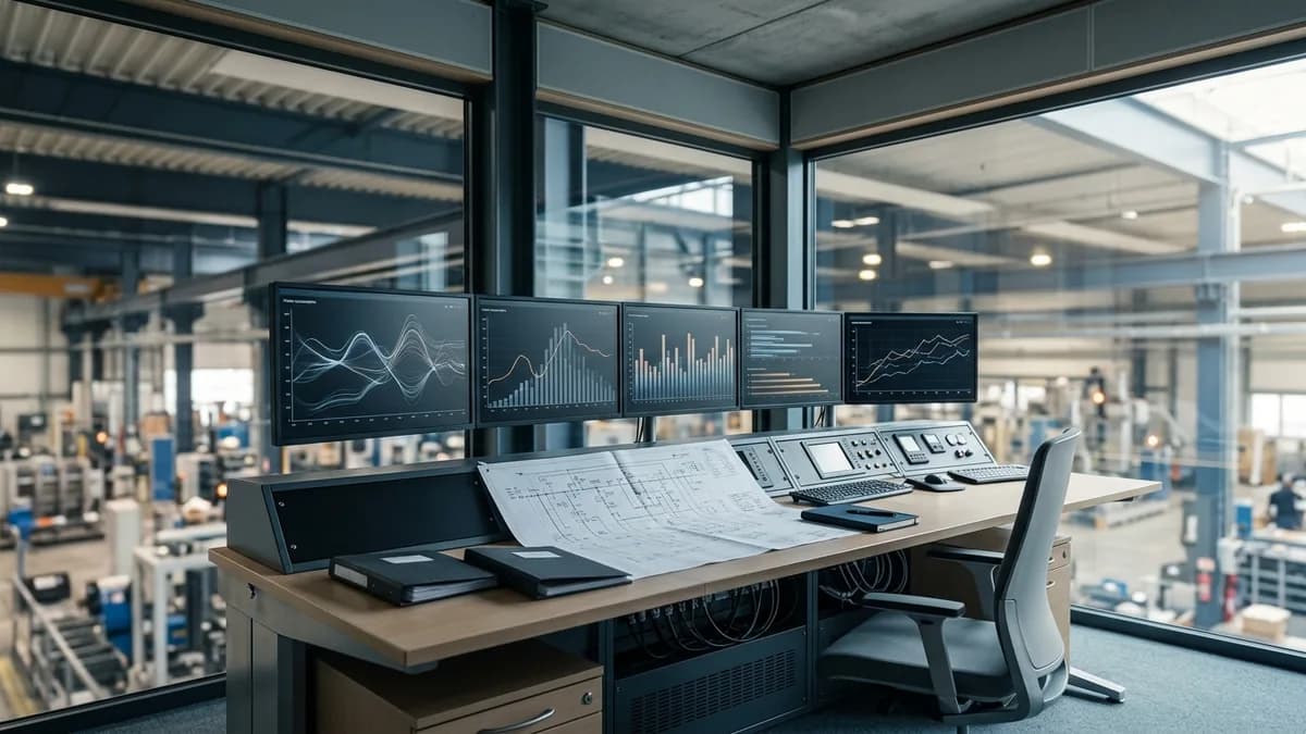 Sala de control de energía de una planta industrial en Ecuador