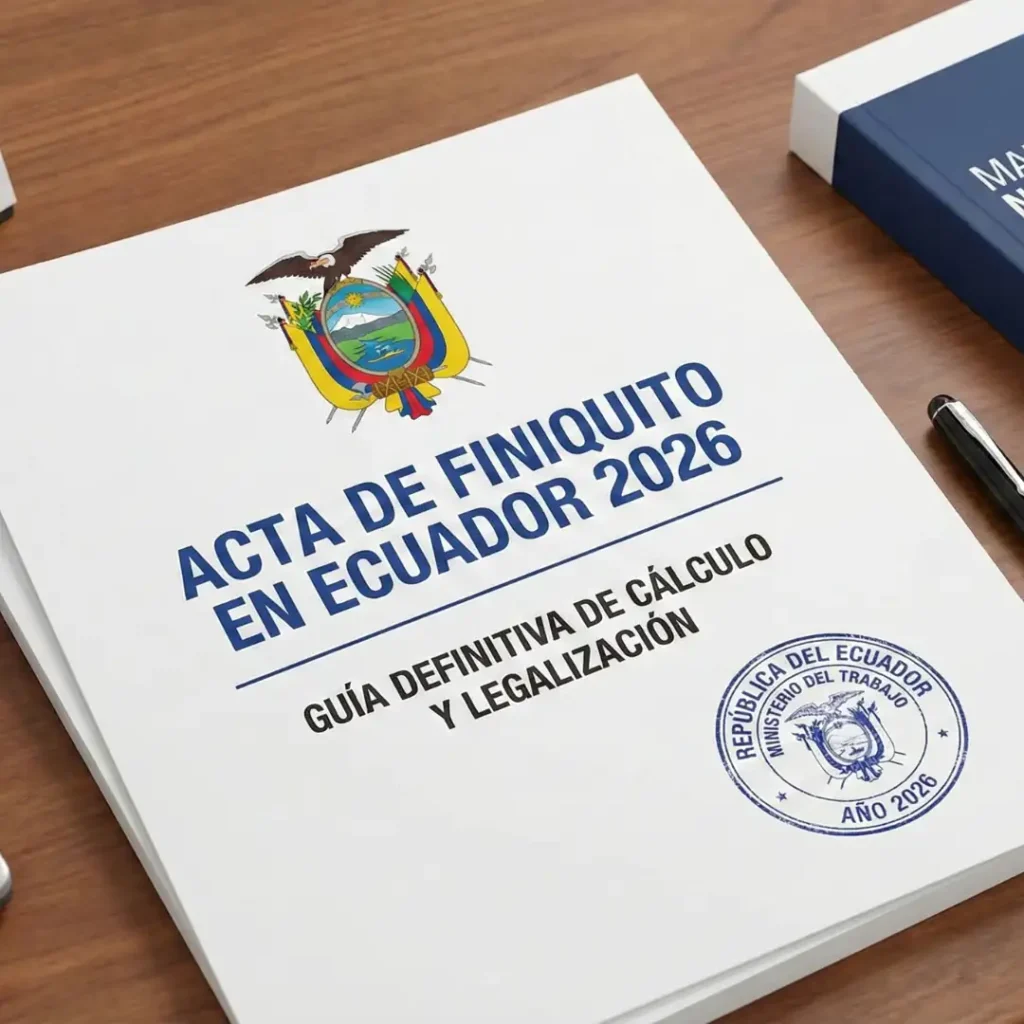 Acta de Finiquito Ecuador 2026: Guía del Ministerio de Trabajo (SUT) y Calculadora