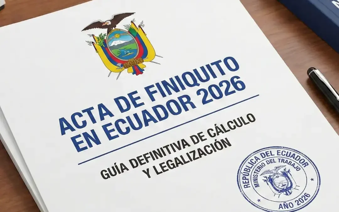 Acta de Finiquito Ecuador 2026: Guía del Ministerio de Trabajo (SUT) y Calculadora