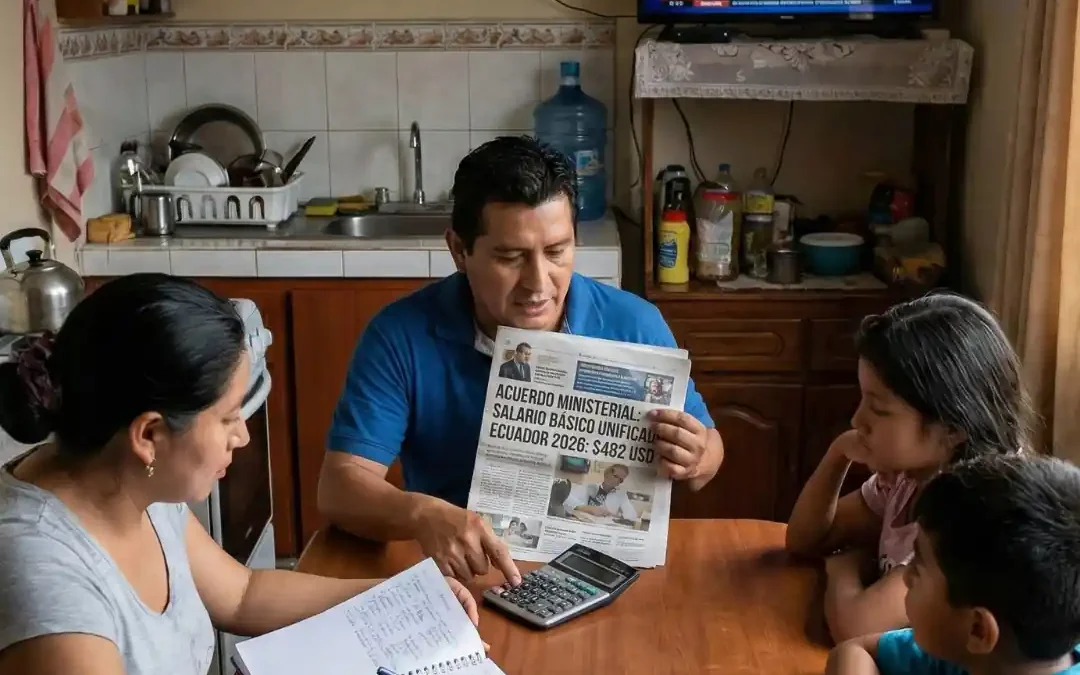 ¿Cuánto es el Sueldo Básico en Ecuador 2026? – Calculadora y Tablas Sectoriales
